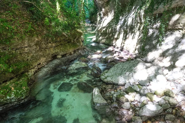 Orfento Flusstal Innerhalb Der Majella Bergkomplex Abruzzo Italien — Stockfoto