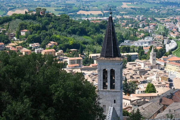 İtalya 'nın Spoleto umbria bölgesinin tarihi merkezi.