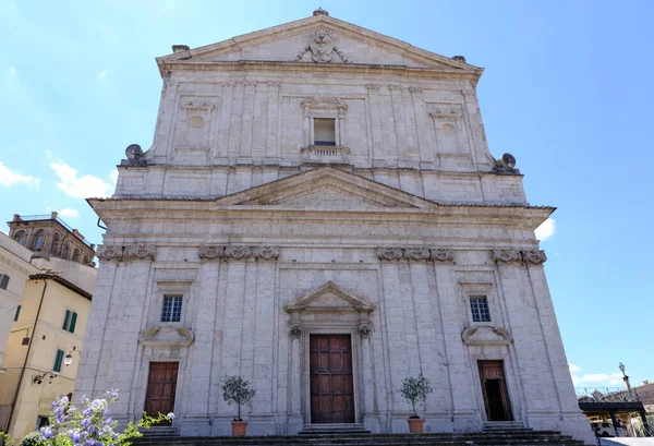 Iglesia Centro Histórico Ciudad Medieval Spoleto Umbria Italia —  Fotos de Stock