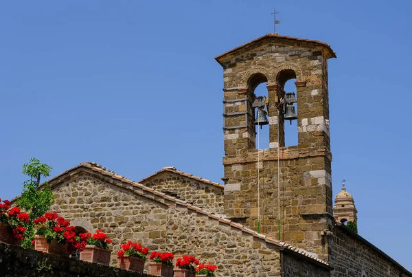 Historiska Centrum Den Medeltida Staden Montalcino Val Orcia — Stockfoto