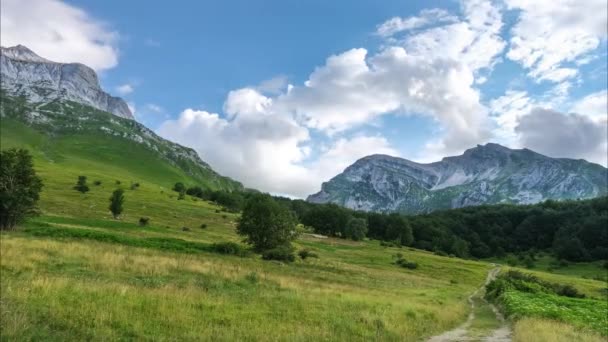 Tijdverdrijf Het Berggebied Van Gran Sasso Italy Abruzzo — Stockvideo