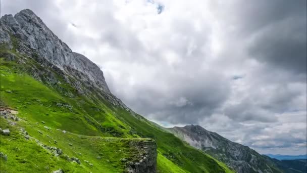 Timelapesed Mountain Area Gran Sasso Italy Abruzzo — Stock Video