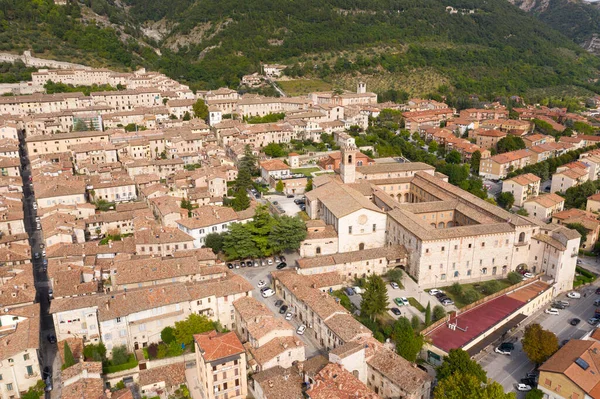 공중에서 구비오 Umbria Italy — 스톡 사진