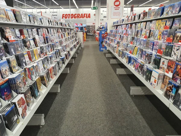 Dvd Διάδρομο Πωλήσεων Μέσα Στο Εμπορικό Κέντρο Empoli Σεπτέμβριος 2020 — Φωτογραφία Αρχείου