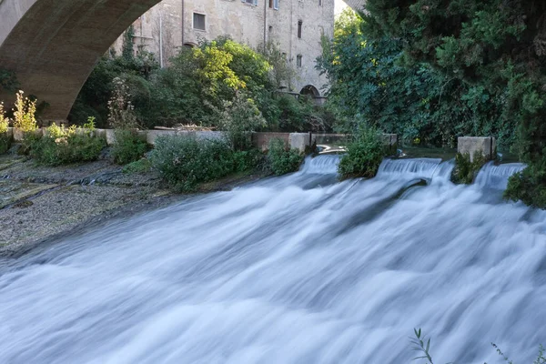 Hydraulický Systém Zámeckém Parku Colle Val Elsa Toskánsku — Stock fotografie