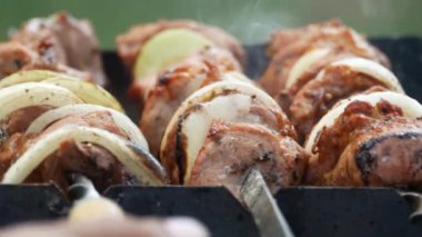 Barbekü lezzetli et Barbekü 4k