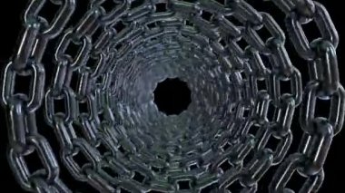 Metal zincir animasyon video 4 k alfa kanalı Linkler