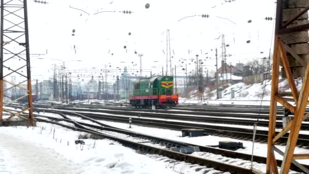 Vagão ferroviário ferroviário — Vídeo de Stock