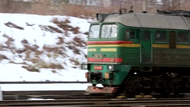 Ferrocarril tren vagón ferrocarril — Vídeo de stock