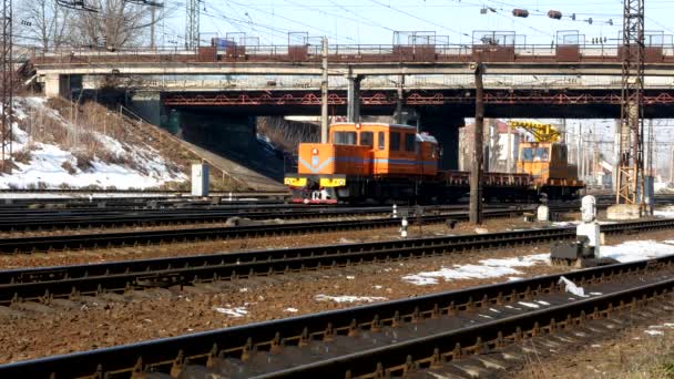 Vagão ferroviário ferroviário — Vídeo de Stock