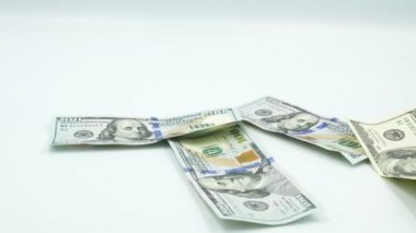 100 Amerikan banknotu. Nakit. yüz dolar, 100 dolar