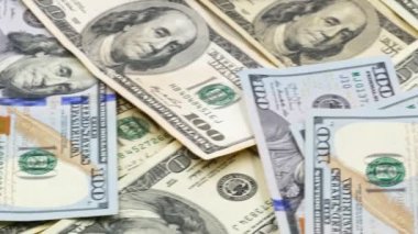 100 Amerikan banknotu. Nakit. yüz dolar, 100 dolar