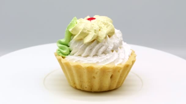 Delicious cake desert bakery 4k — Stock Video