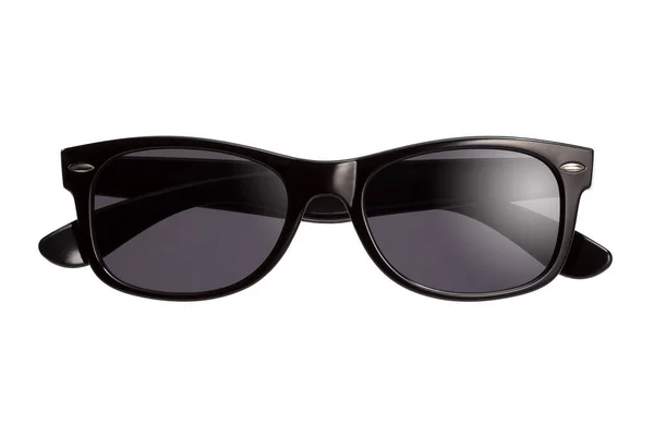 Óculos Sol Unissex Elegantes Fundo Branco Vista Frontal — Fotografia de Stock
