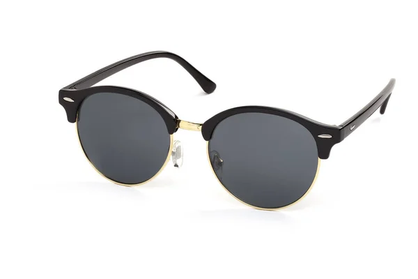 Óculos Sol Unisex Elegantes Com Uma Armação Plástico Preto Lentes — Fotografia de Stock