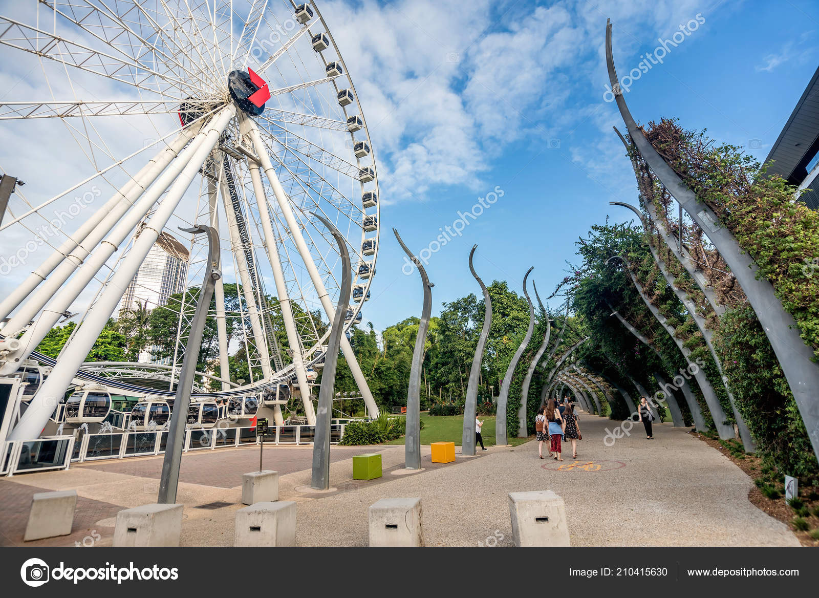 Brisbane Australia March 2018 Wheel Brisbane South Bank Parkland