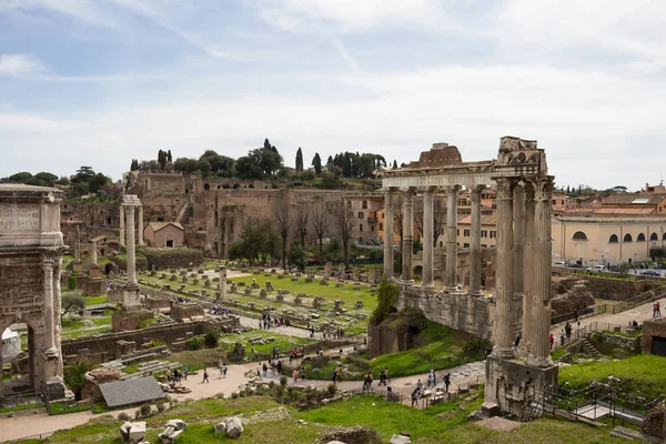 Der Legendäre Trevi Brunnen Rom — Stockfoto
