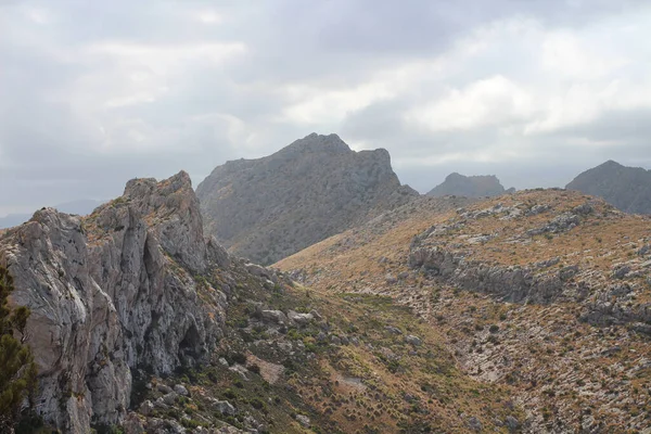 Pasmo Górskie Przylądek Formentor Majorka Hiszpania — Zdjęcie stockowe