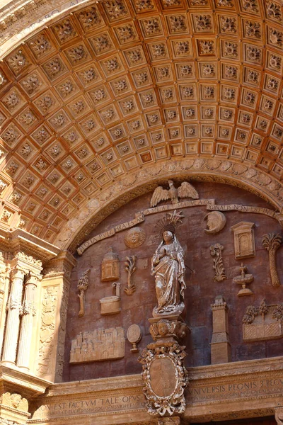 Fragment Cathedral Blessed Virgin Mary Palma Mallorca Majorca Spain — Stock Photo, Image