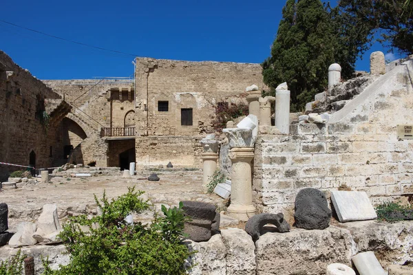 Vieil Escalier Pierre Sur Territoire Forteresse Kyrenia Kyrenia Chypre — Photo