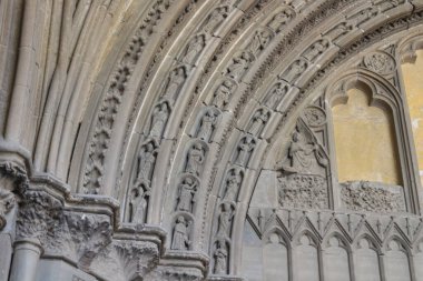 Lefkoşe 'deki Selimiye Camii' nin (eski Gotik Kilise) bir parçası. Kıbrıs.