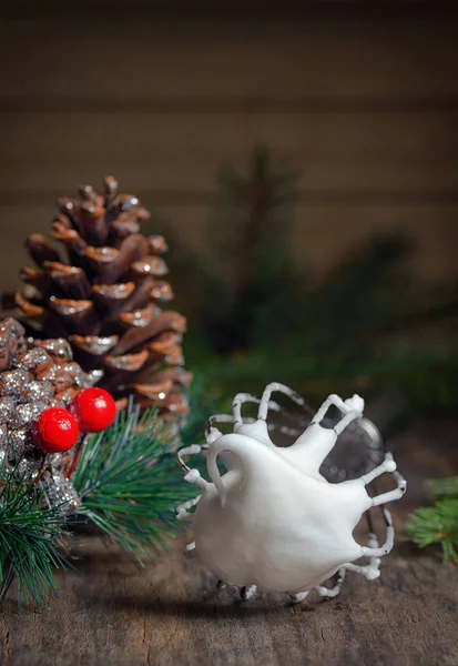 Beaten Egg White Holidays Wooden Table — Stock Photo, Image