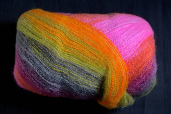 Colorful Knitting Wool Details — Stock Photo, Image