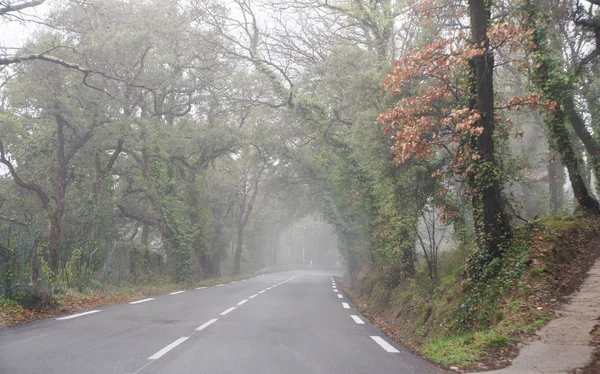 Vue Voiture Sur Les Routes Ville — Photo