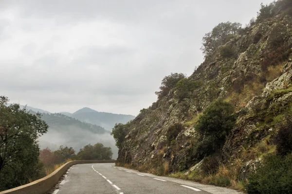 Vista Desde Coche Las Carreteras Ciudad — Foto de Stock