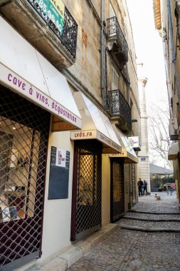 Avignon, Fransa - 25 Şubat, 2018. Mimari ve tip-in Güney Avrupa ülkesindeki şehirler.