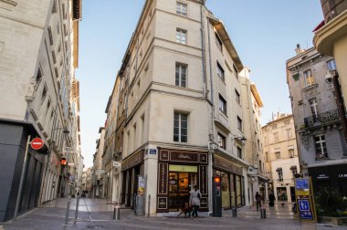 Avignon, Fransa - 25 Şubat, 2018. Mimari ve tip-in Güney Avrupa ülkesindeki şehirler.