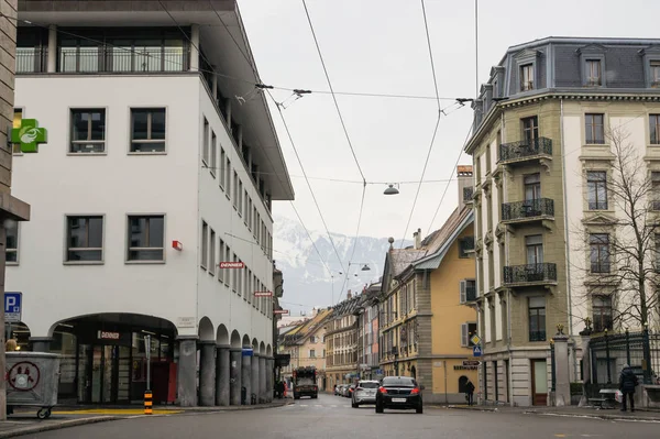 Veuve France March 2018 Views City Vevey Its Environs — Stock Photo, Image