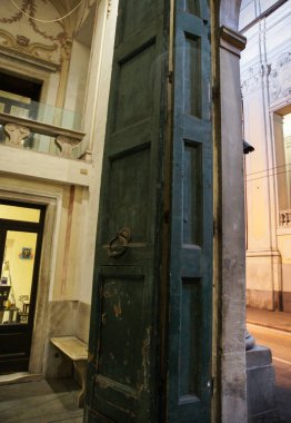 Genoa, İtalya - 23 Şubat, 2018. Mimari ve tip-in Güney Avrupa ülkesindeki şehirler.