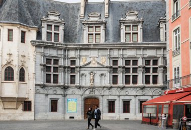 Grenoble, Fransa - 28 Şubat, 2018. Mimari ve tip-in Güney Avrupa ülkesindeki şehirler.