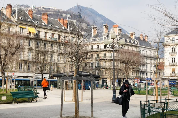 Grenoble Frankrijk Februari 2018 Architectuur Soorten Steden Het Zuiden Van — Stockfoto