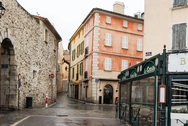 Сен Тропе Франция Февраля 2018 Года Узкие Улочки Старого Города — стоковое фото