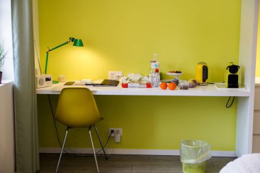 Cenevre, Isviçre-2 Mart, 2018. iç ışık. Avrupa şehirlerine seyahat iç mekanlar.