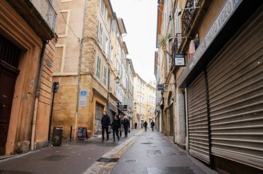 Provence, Fransa - 25 Şubat, 2018. Mimari ve tip-in Güney Avrupa ülkesindeki şehirler.