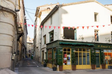 Avignon, Fransa - 25 Şubat, 2018. Mimari ve tip-in Güney Avrupa ülkesindeki şehirler.