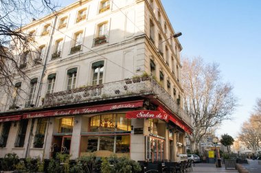 Avignon, Fransa - 25 Şubat, 2018. Mimari ve tip-in Güney Avrupa ülkesindeki şehirler.