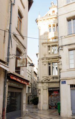 Avignon, Fransa - 25 Şubat, 2018. Mimari ve tip-in Güney Avrupa ülkesindeki şehirler.