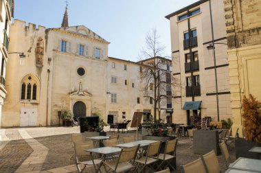 Avignon, Fransa - 25 Şubat, 2018. Mimari ve tip-in Güney Avrupa ülkesindeki şehirler.