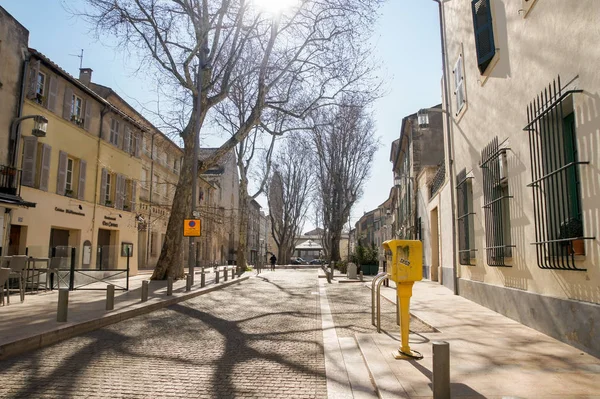 Avignon, Fransa - 25 Şubat, 2018. Mimari ve tip-in Güney Avrupa ülkesindeki şehirler.