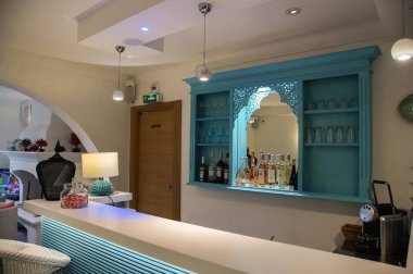 Saint Tropez, Fransa-24 Şubat, 2018. İç seyahat için Avrupa şehirleri.