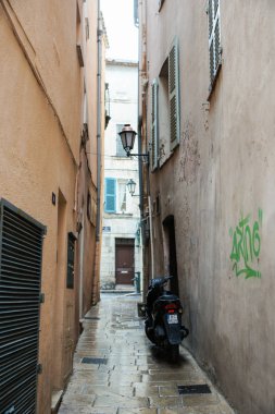 Saint Tropez, Fransa-24 Şubat, 2018. Mimari ve tip-in Güney Avrupa ülkesindeki şehirler.