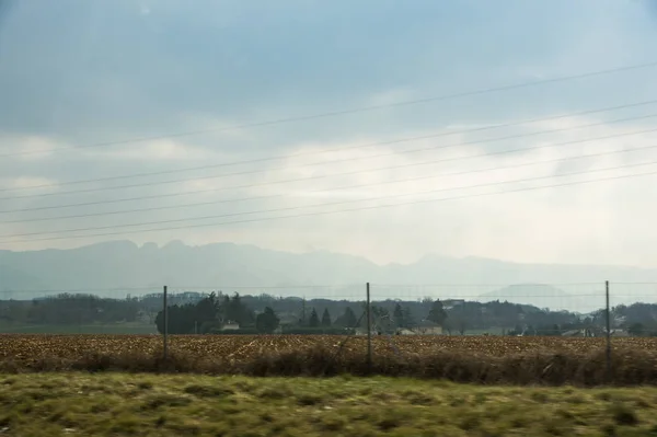 Vista Desde Coche Las Carreteras Ciudad — Foto de Stock