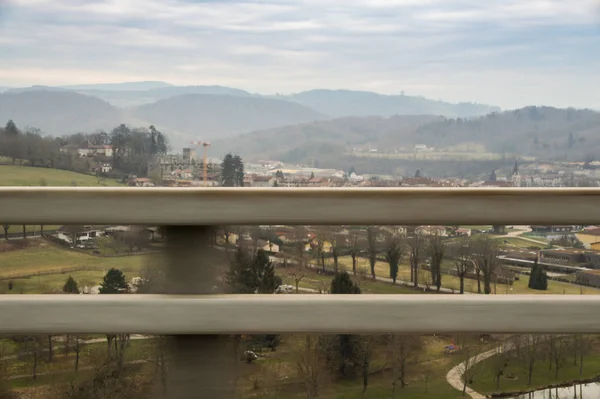 Vista Dalla Macchina Sulle Strade Sulla Città — Foto Stock