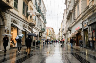 San Remo, İtalya - 24 Şubat, 2018. Mimari ve tip-in Güney Avrupa ülkesindeki şehirler.