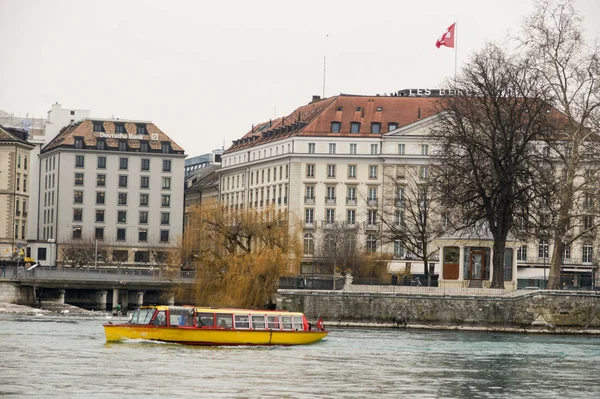 Ginebra Suiza Marzo 2018 Arquitectura Tipos Ciudades Sur Europa — Foto de Stock