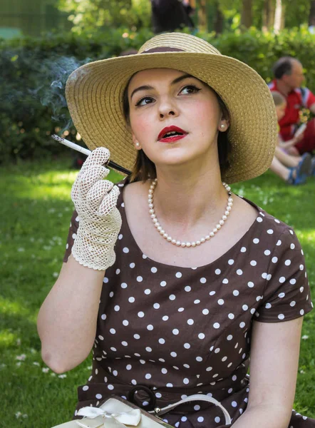 St. Petersburg, Rusya - 26 Mayıs, 2018. Retro göster grubunda, St. Petersburg şehir gün tatil.